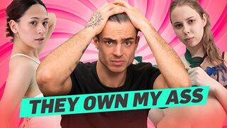 Kettő ruszki nimfo megőrül a hímvessző nyaldosásától