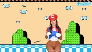 Sisi Rose orbitális fenekű cosplayje super mario makerben vagina squirt órással