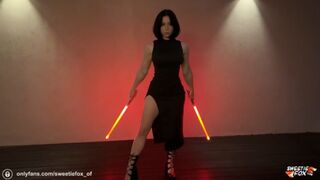 Sith fiatalasszony magassarkúban titokban megbassza a jediket naboon
